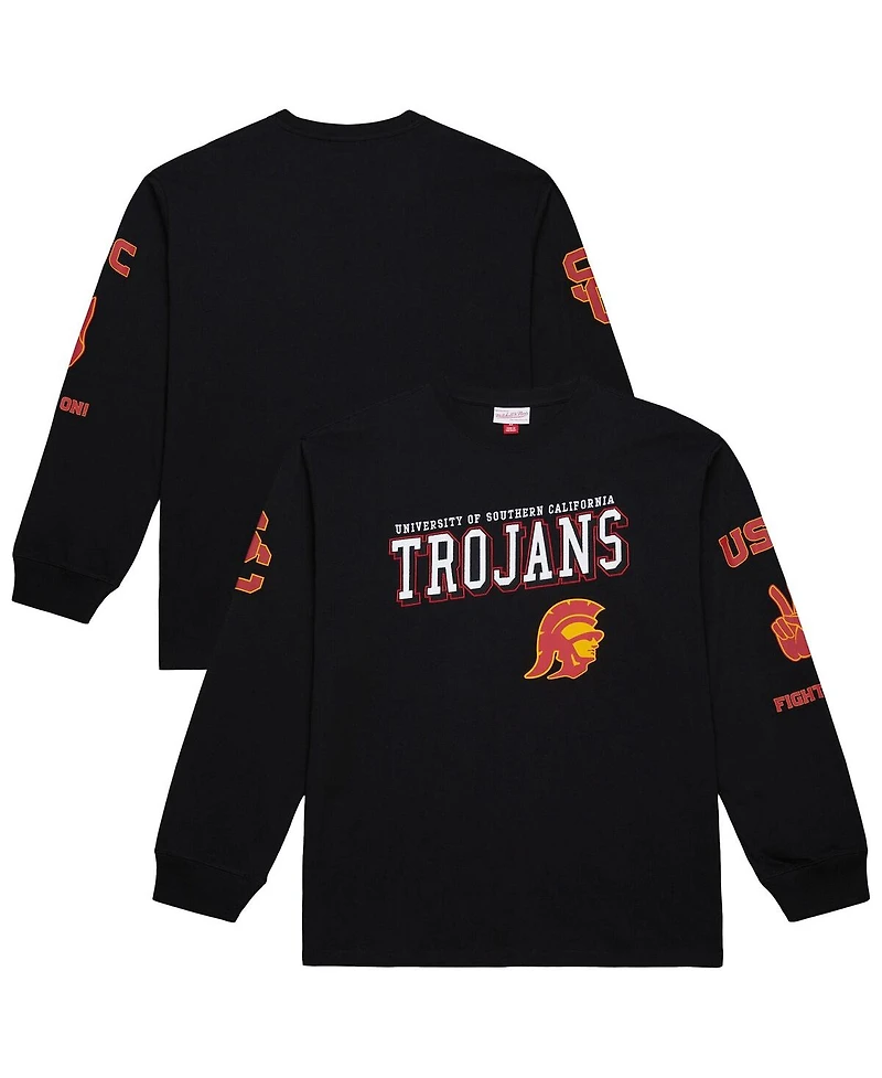 Mitchell & Ness Men's Black Usc Trojans Training Camp Long Sleeve T-Shirt