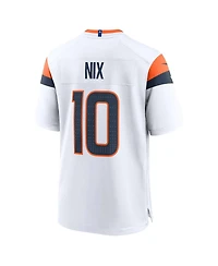 Nike Big Boys and Girls Bo Nix White Denver Broncos Game Jersey