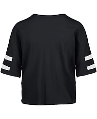 '47 Brand Women's Navy Chicago Bears Premier Scout Cropped V-Neck T-Shirt