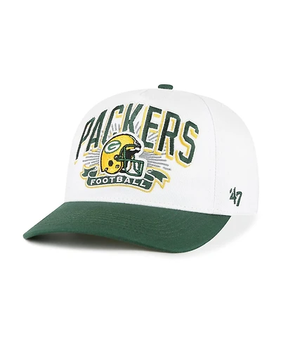 '47 Brand Big Boys and Girls White/Green Green Bay Packers Prime Play Hitch Adjustable Hat