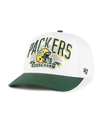 '47 Brand Big Boys and Girls White/Green Green Bay Packers Prime Play Hitch Adjustable Hat