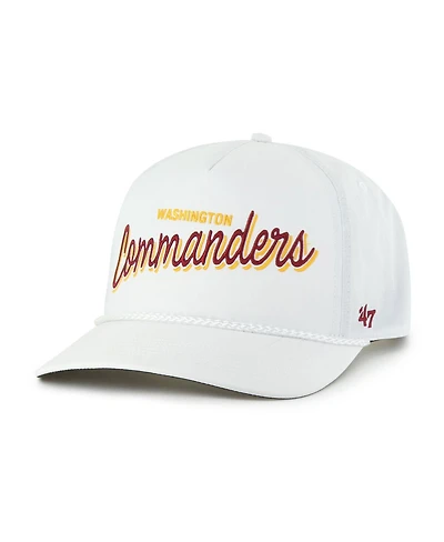 47 Brand Men's White Washington Commanders Brrr Fairway Hitch Adjustable Hat