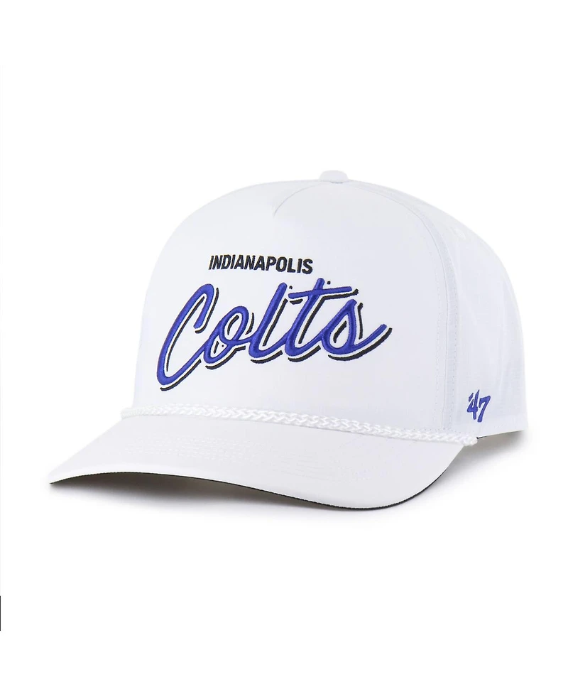 47 Brand Men's White Indianapolis Colts Brrr Fairway Hitch Adjustable Hat