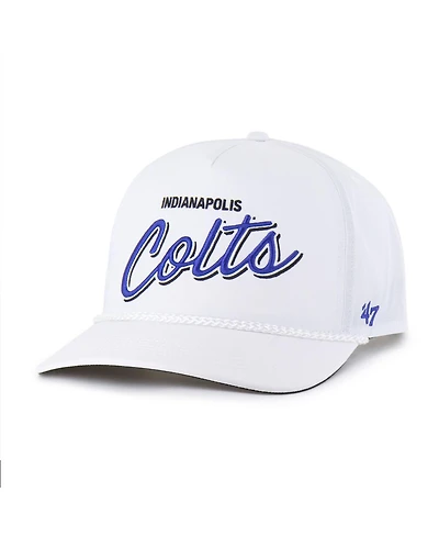 47 Brand Men's White Indianapolis Colts Brrr Fairway Hitch Adjustable Hat