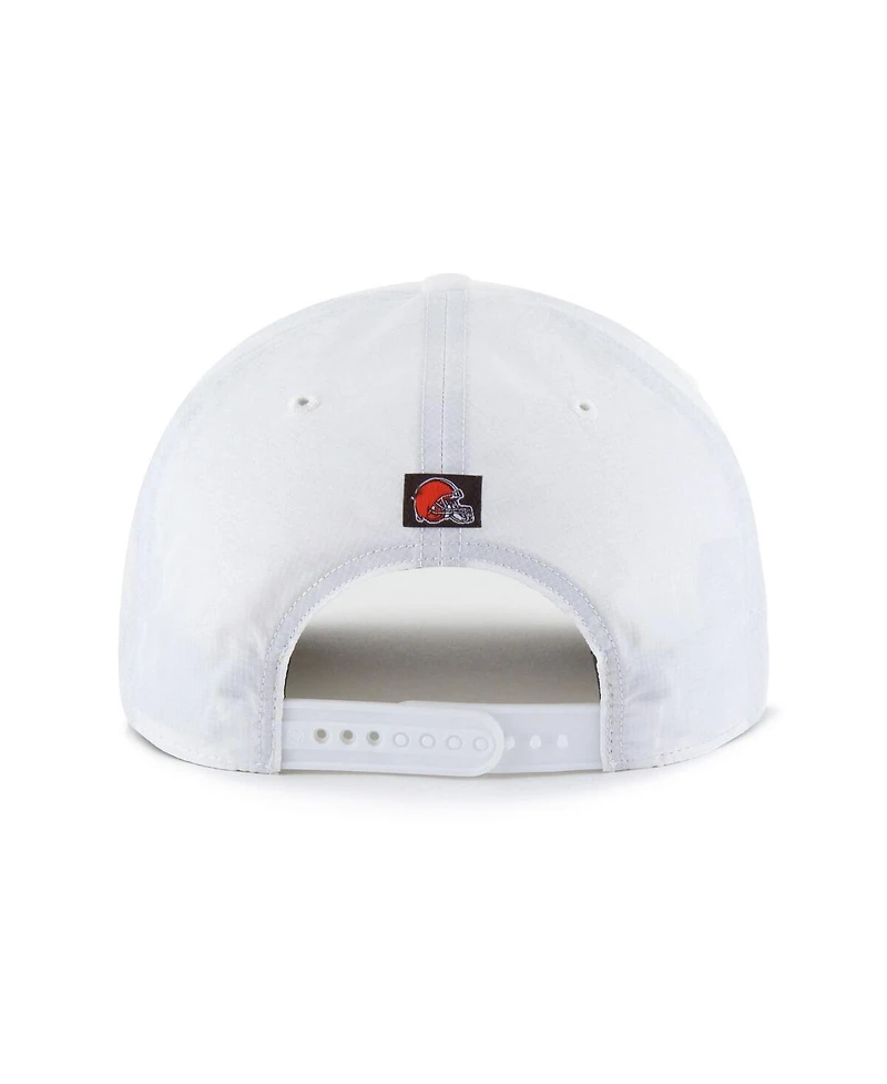 47 Brand Men's White Cleveland Browns Brrr Fairway Hitch Adjustable Hat