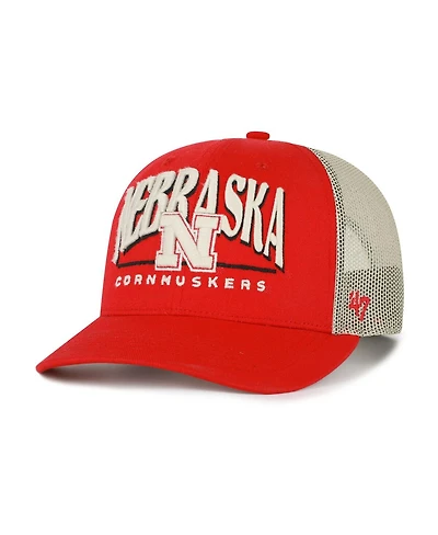 '47 Brand Men's Scarlet Nebraska Huskers Arid Adjustable Trucker Hat