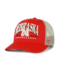 '47 Brand Men's Scarlet Nebraska Huskers Arid Adjustable Trucker Hat
