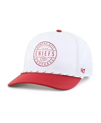 '47 Brand Men's White/Red Kansas City Chiefs Suburbia Hitch Two-Tone Adjustable Hat
