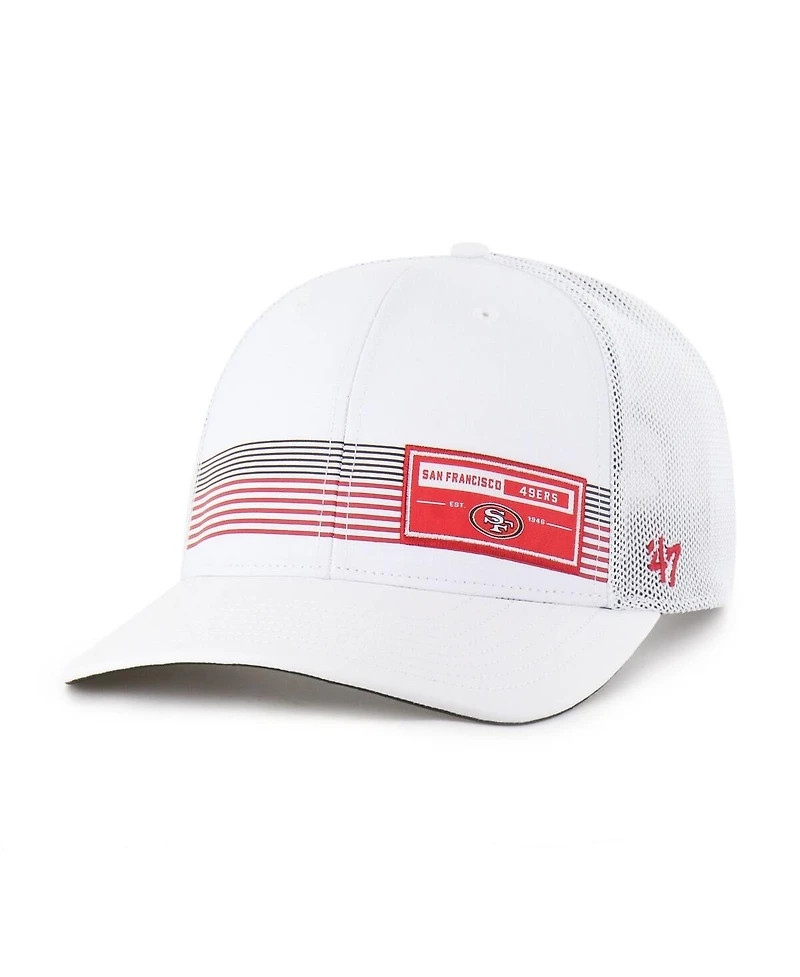 '47 Brand Men's White San Francisco 49ers Rangefinder Trucker Adjustable Hat