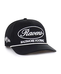 '47 Brand Men's Black Baltimore Ravens Foundational Hitch Adjustable Hat