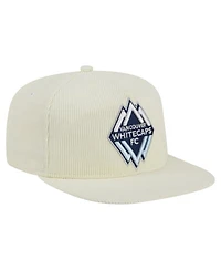 New Era Men's Cream Vancouver Whitecaps Fc 2025 Kickoff Snapback Golfer Hat