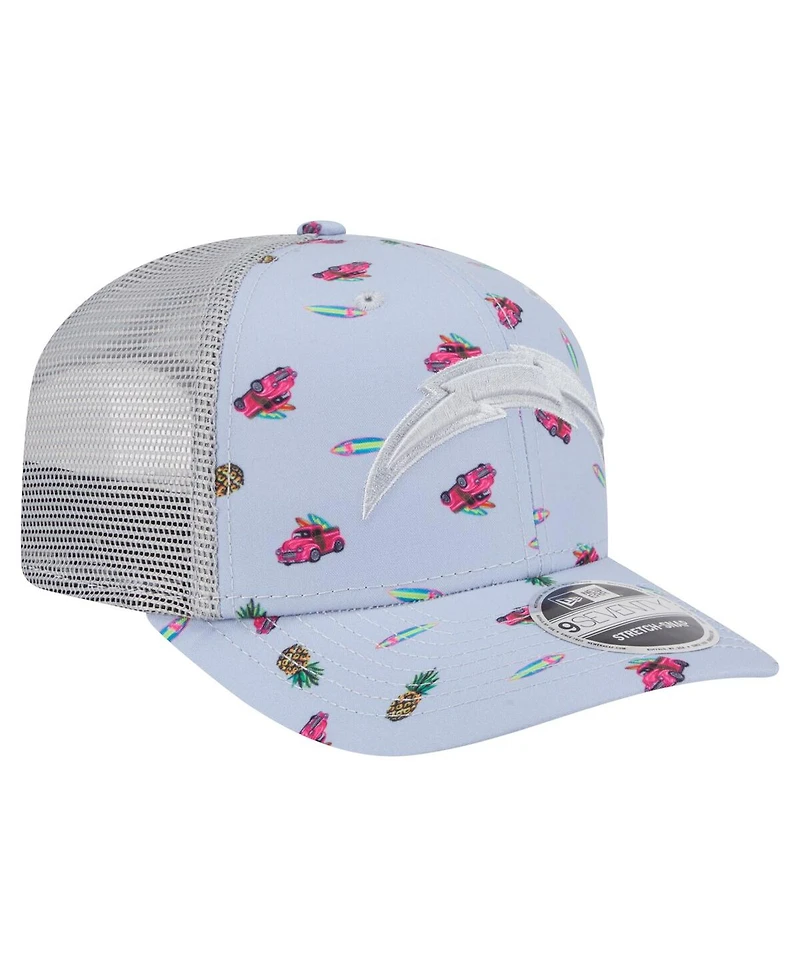 New Era Men's Light Blue Los Angeles Chargers Adventure Surfboard 9SEVENTY Adjustable Hat