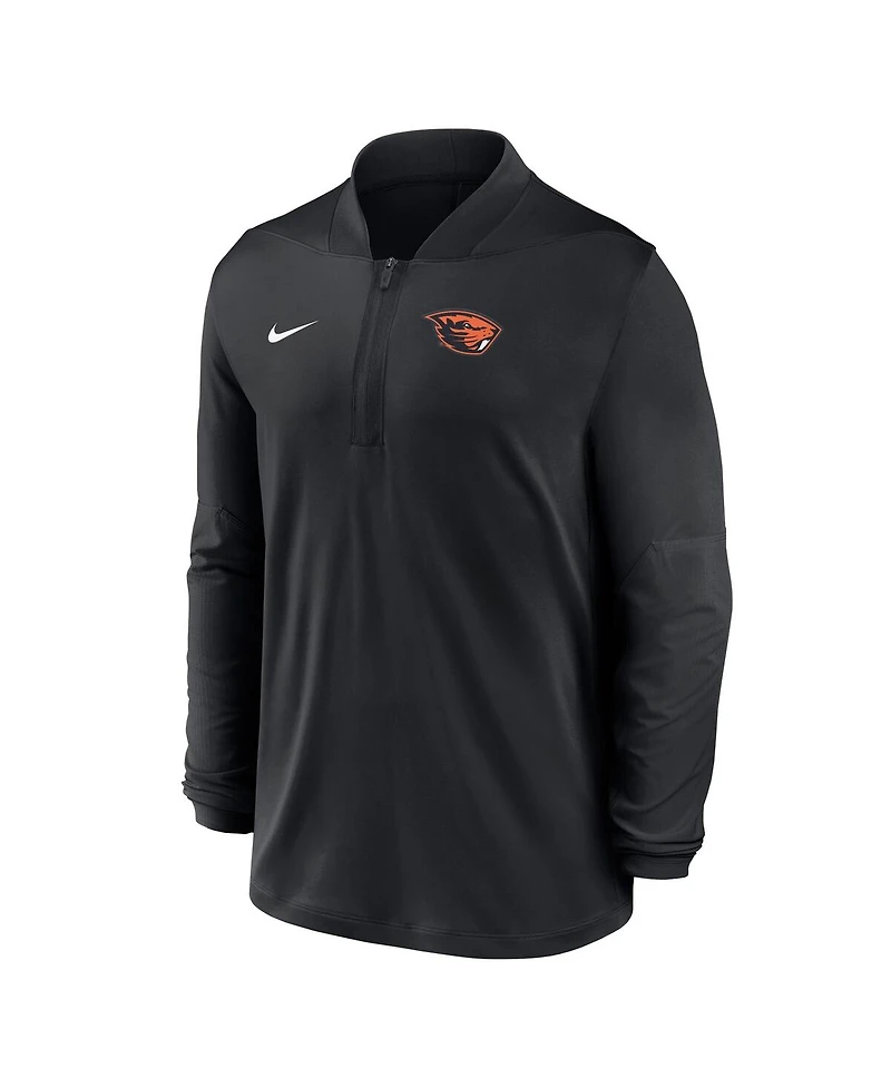 Nike Men's Black Oregon State Beavers Dri-fit Half-Zip Pullover Sweatshirt