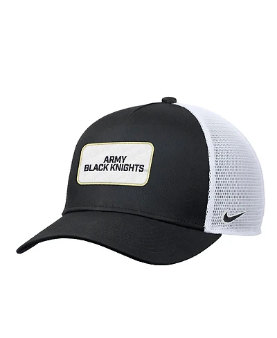 Nike Men's Black Army Black Knights 2025 On-Field Rise Trucker Performance Adjustable Hat