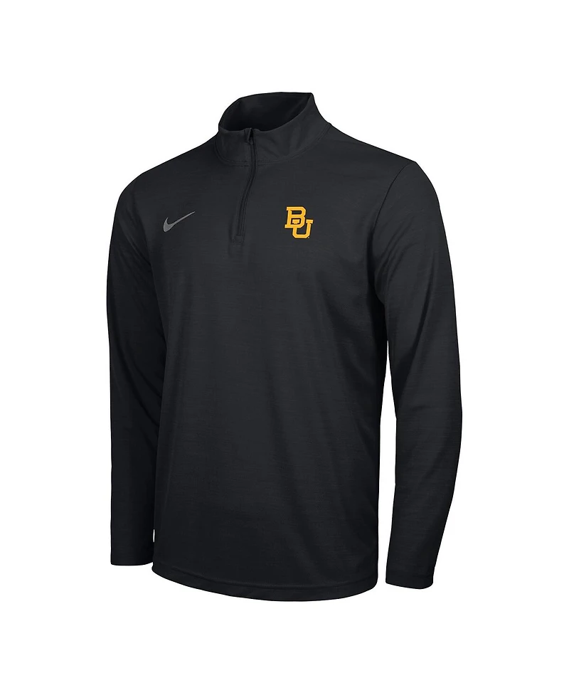 Nike Men's Black Baylor Bears Intensity Performance Quarter-Zip Pullover Sweatshirt