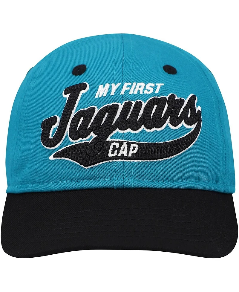 Outerstuff Baby Boys and Girls Teal/Black Jacksonville Jaguars My First Tail Sweep Slouch Flex Hat