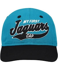 Outerstuff Baby Boys and Girls Teal/Black Jacksonville Jaguars My First Tail Sweep Slouch Flex Hat