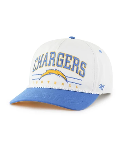 '47 Brand Men's White/Powder Blue Los Angeles Chargers Roscoe Two-Toned Hitch Adjustable Hat