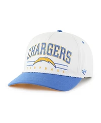 '47 Brand Men's White/Powder Blue Los Angeles Chargers Roscoe Two-Toned Hitch Adjustable Hat