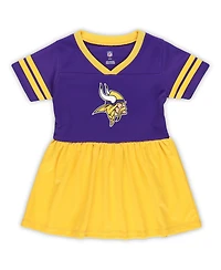 Outerstuff Girls Toddler Purple Minnesota Vikings Stadium Lights Fashion Jersey Dress
