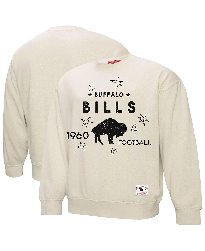 Fanatics Women's Cream Buffalo Bills Plus Shooting Star Pullover Sweatshirt