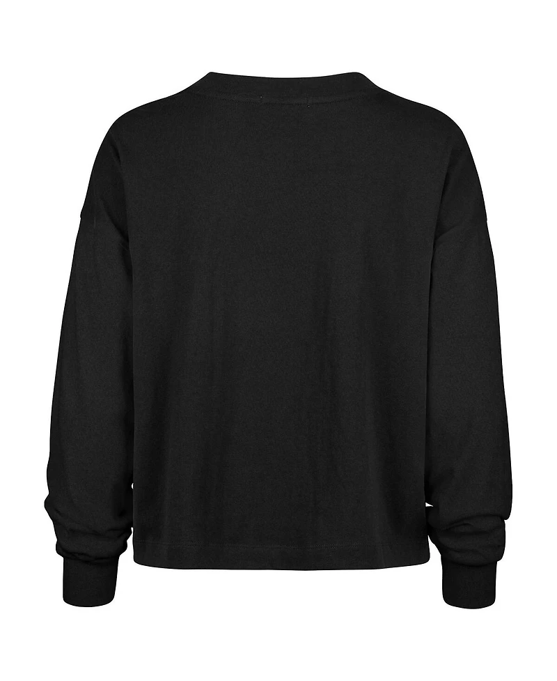 '47 Brand Women's Black Philadelphia Eagles Plus Muse Sydney Long Sleeve T-Shirt