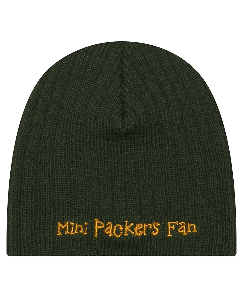 New Era Baby Boys and Girls Green Bay Packers Mini Knit Hat