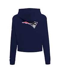 Pro Standard Women's Navy New England Patriots Split Logo Full-Zip Hoodie