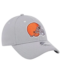 New Era Big Boys and Girls Gray Cleveland Browns Main 9FORTY Adjustable Hat