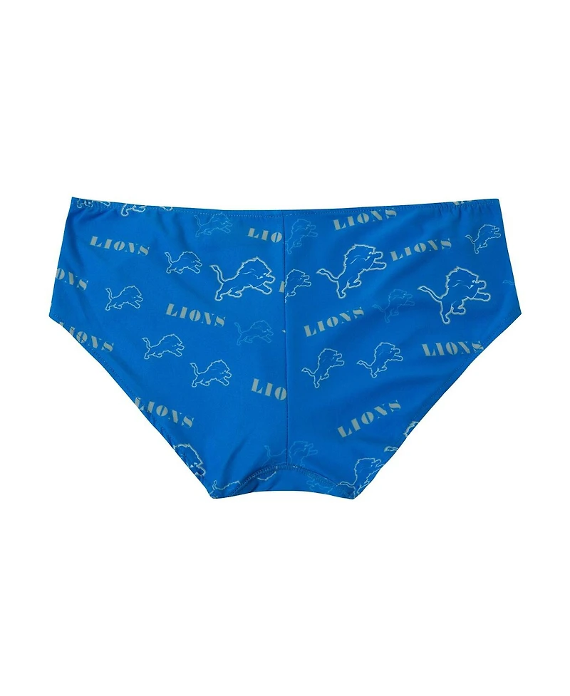 Concepts Sport Women's Blue Detroit Lions Mosaic Allover Print Knit Panty