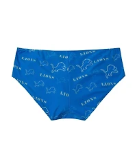 Concepts Sport Women's Blue Detroit Lions Mosaic Allover Print Knit Panty