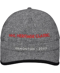 Fanatics Men's Heather Gray 2023 Nhl Heritage Classic Ear Flap Stretch Hat