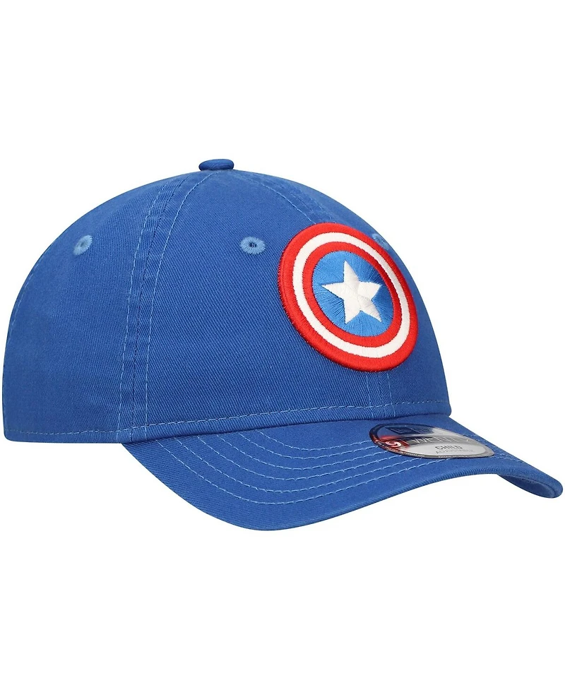 New Era Preschool Blue Captain America 9TWENTY Adjustable Hat