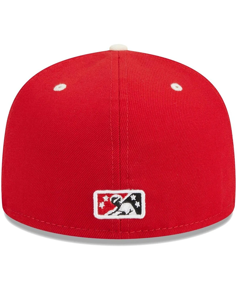 New Era Men's Red Winston-Salem Dash Theme Nights Flight 59FIFTY Fitted Hat