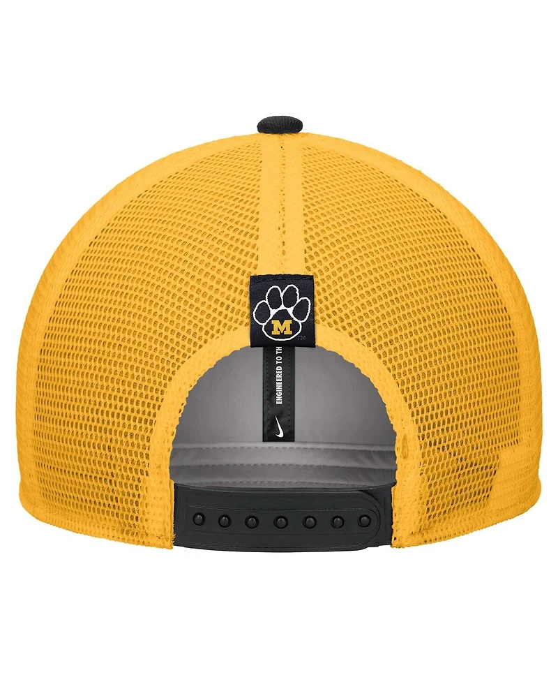 Nike Men's Black Missouri Tigers Vintage Arch Rise Performance Trucker Adjustable Hat
