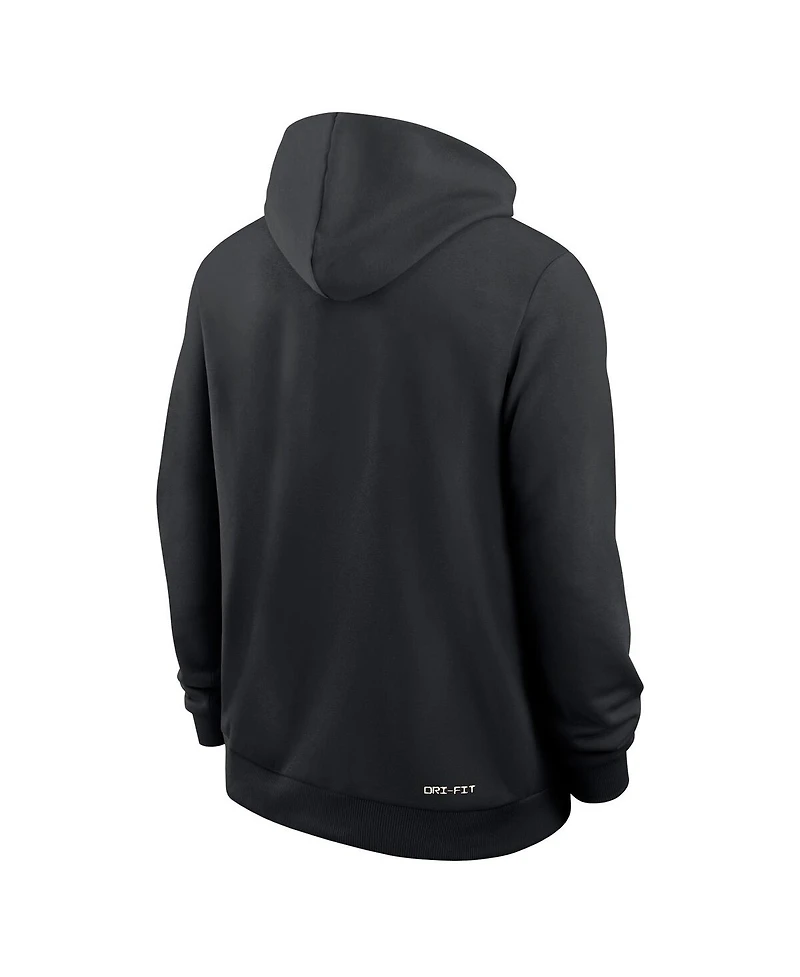 Nike Men's Black San Diego State Aztecs 2025 Sideline Dri-fit Hoodie
