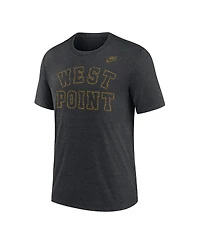 Nike Men's Heather Charcoal Army Black Knights West Point Classic Collection Tri-Blend T-Shirt