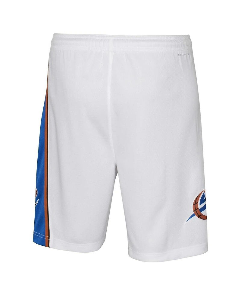 Nike Big Boys and Girls White Washington Wizards Hardwood Classics Swingman Shorts