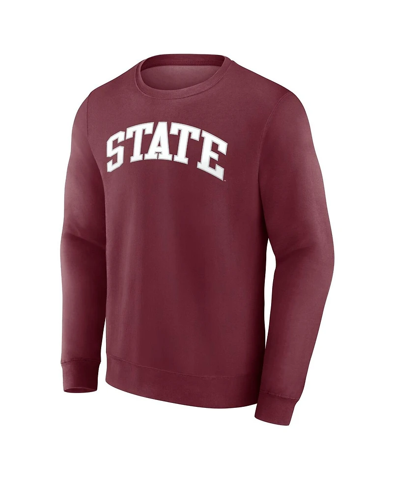 Fanatics Men's Maroon Mississippi State Bulldogs Short Name Pullover Sweatshirt