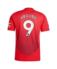 Adidas Men's Rasmus Højlund Red Manchester United 2024/25 Home Authentic Player Jersey