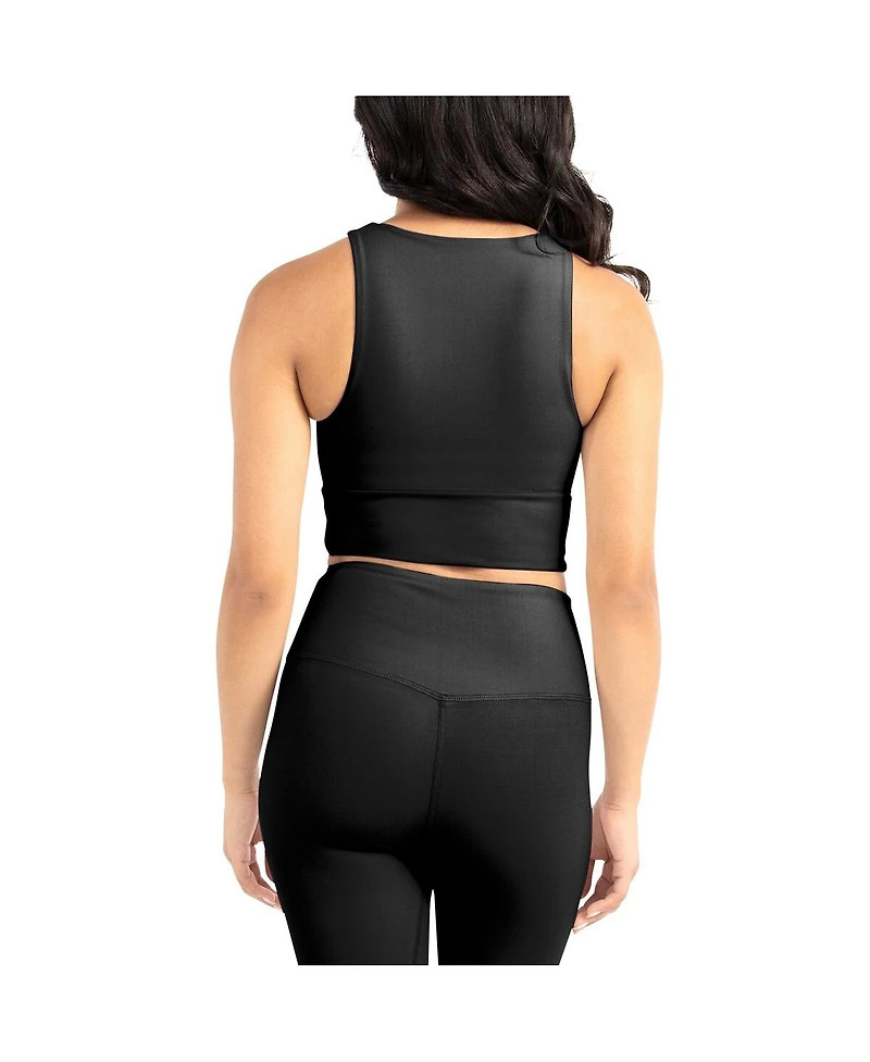 Kadi Brand Women's 2-Pack Black Lsu Tigers Buttery Soft Midi Bra Leggings Set