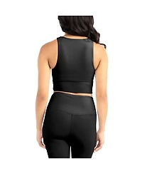 Kadi Brand Women's 2-Pack Black Lsu Tigers Buttery Soft Midi Bra Leggings Set