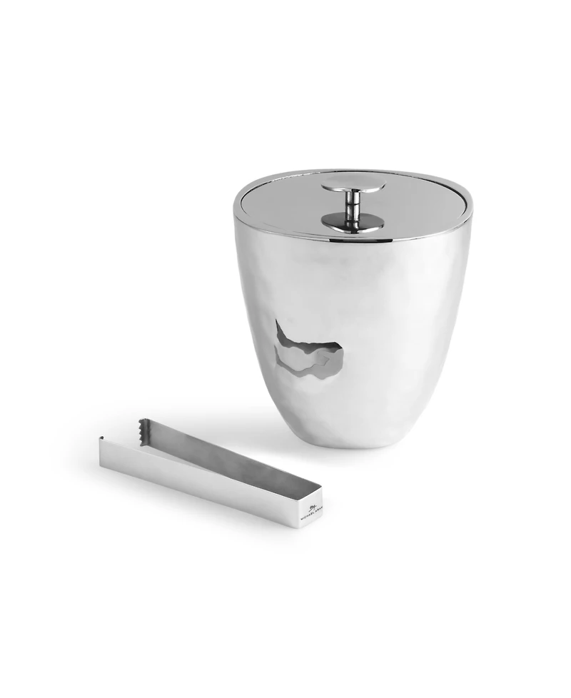 Michael Aram Reflective Ice Bucket with Tongs