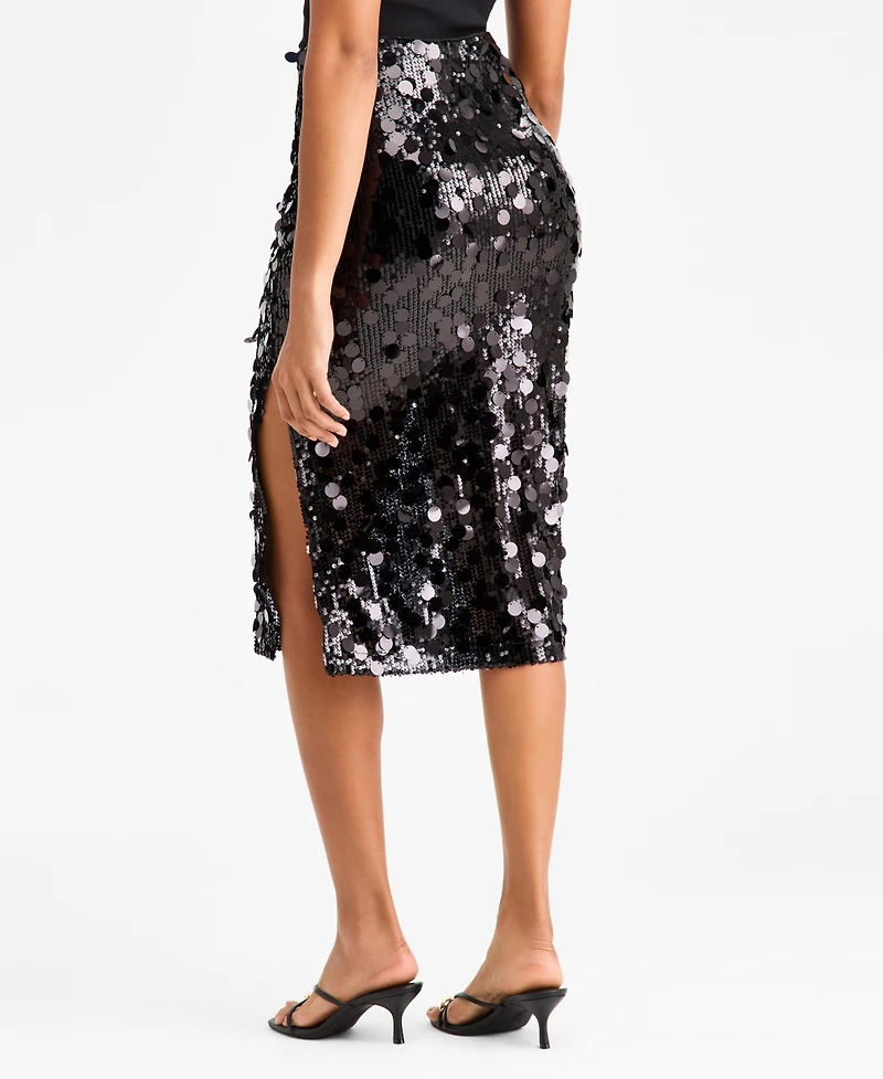 Bar Iii Women's Pailette Midi Skirt, Macy's Exclusive