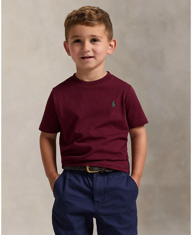 Polo Ralph Lauren Toddler and Little Boys Cotton Jersey Crewneck T-Shirt