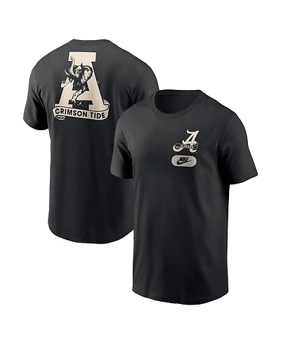 Nike Men's Black Alabama Crimson Tide Fashion 2-Hit T-Shirt