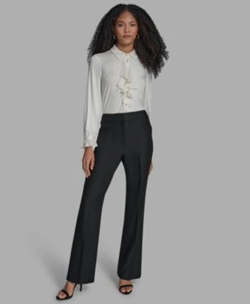 Bcbg Suits Open Front Jacket Straight Leg Pants