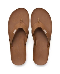 Feelgoodz Men's Zensole Kinderz Faux Leather Flip-Flop Thong Sandals