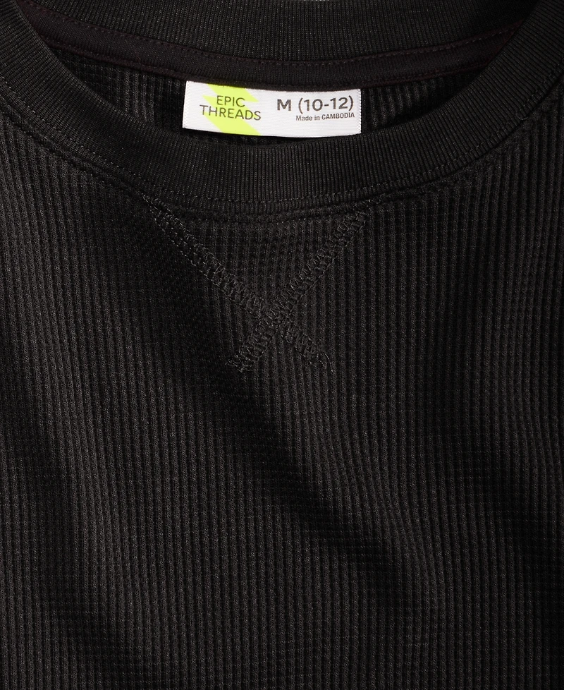 Epic Threads Boys 5-20 Thermal Long-Sleeve Crewneck T-Shirt, Macy's Exclusive