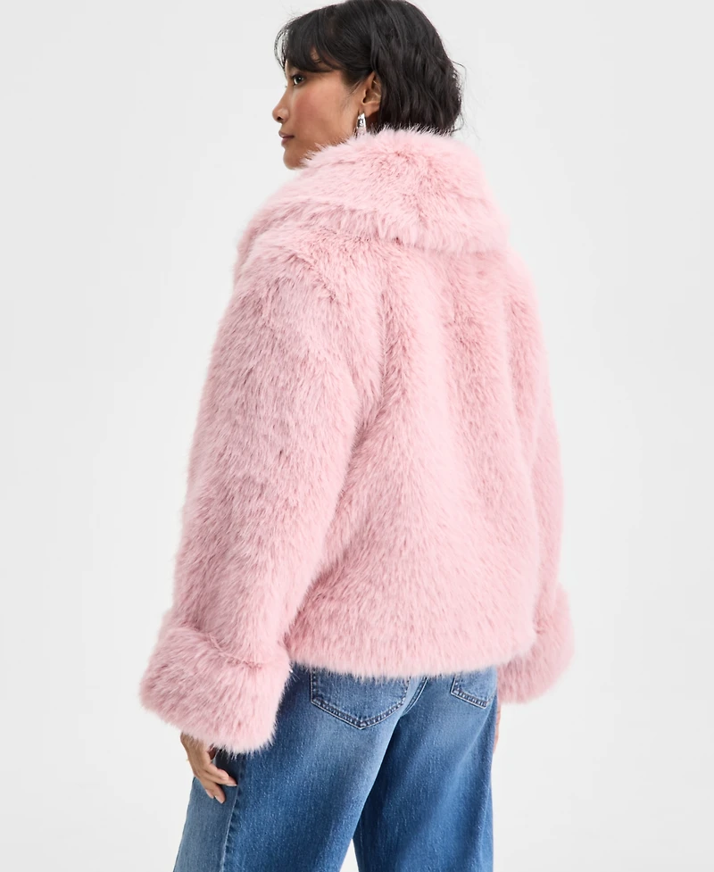 On 34th Women's Collared Faux-Fur Jacket, Macy's Exclusive